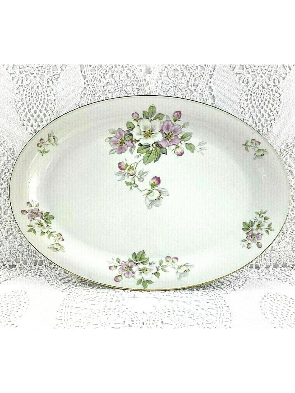 Tirschenreuth Serving Platter 13.25 Apple Blossom Pasco 246 Bavaria Germany